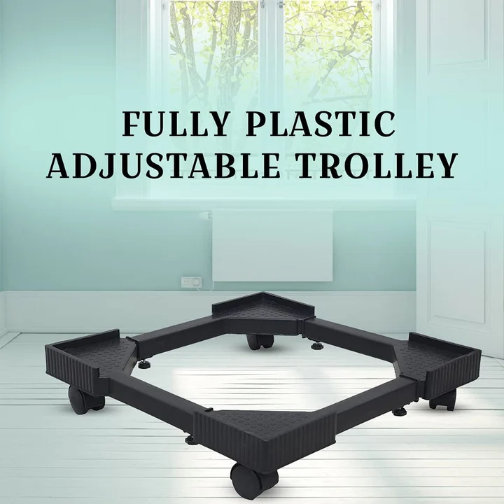 Full plastic adjustable washing machine trolley  uploaded by Prasha enterprises on 2/13/2023