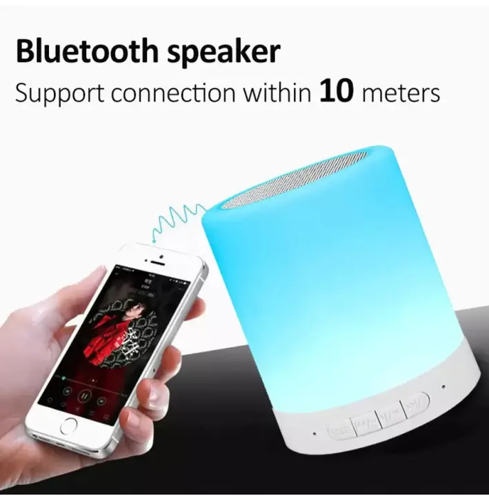 Post image lamp and blutooth speaker in box Micro usb cable