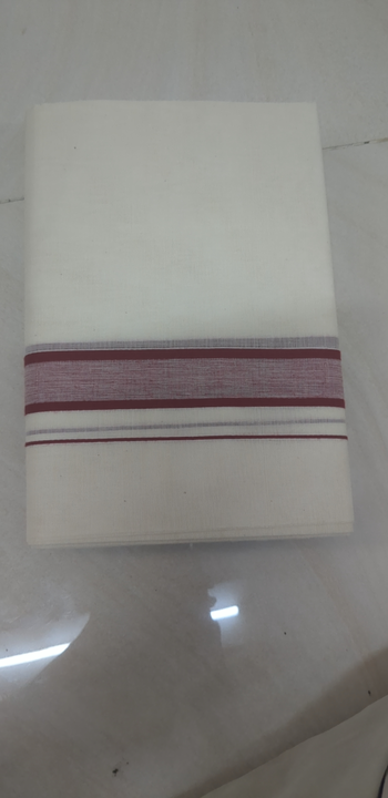 Kerela mens kasavu mundu uploaded by Maari Amman Textile on 2/13/2023
