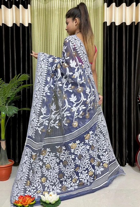 soft jamdani saree  uploaded by Matri Saree Center on 2/13/2023