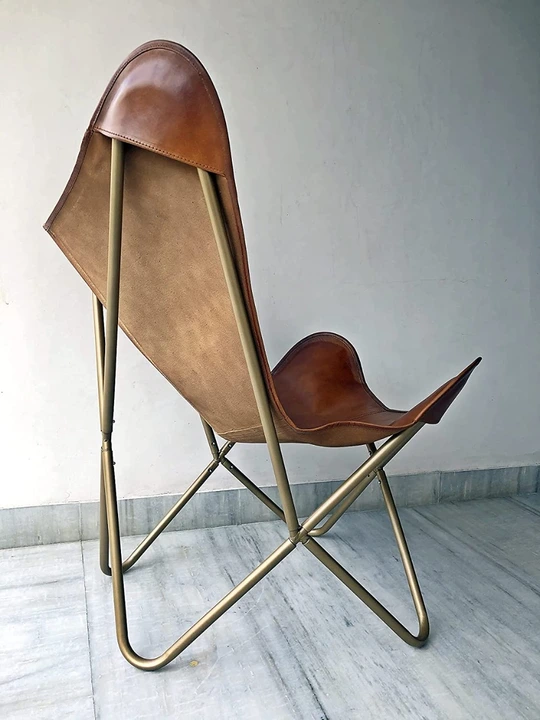 Leather butterfly chair uploaded by KHUSHI ASSOCIATES on 2/13/2023