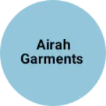 Business logo of Airah garments