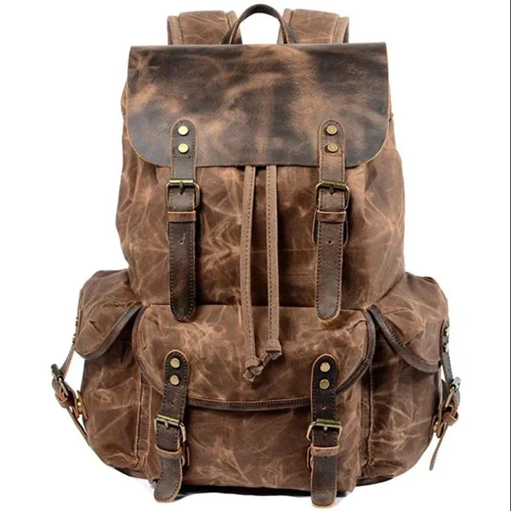Leather bagpack uploaded by KHUSHI ASSOCIATES on 2/13/2023