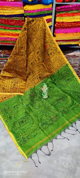 Exclusive Madhubani Cotton Silk Print Saree Collection  uploaded by Nilima Fashion House on 2/13/2023