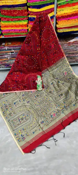 Exclusive Madhubani Cotton Silk Print Saree Collection  uploaded by Nilima Fashion House on 2/13/2023