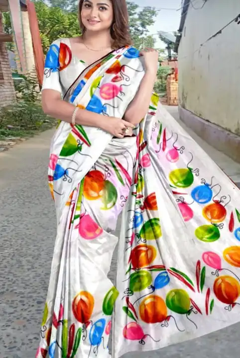 Holi special saree uploaded by khan textile santipur on 5/4/2024