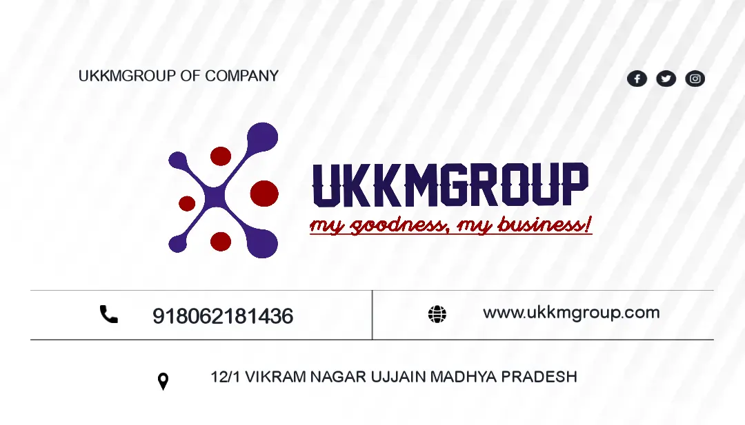 Visiting card store images of UKKMGROUP 