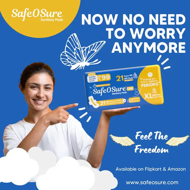 Post image Feel the Freedom with SafeOSure Sanitary Pads