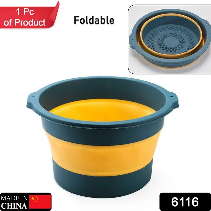 6116 MULTI-PURPOSE PORTABLE COLLAPSIBLE PLASTIC, SILICONE ROUND FOLDING TUB, WATER CONTAINER FOLDING uploaded by DeoDap on 2/13/2023