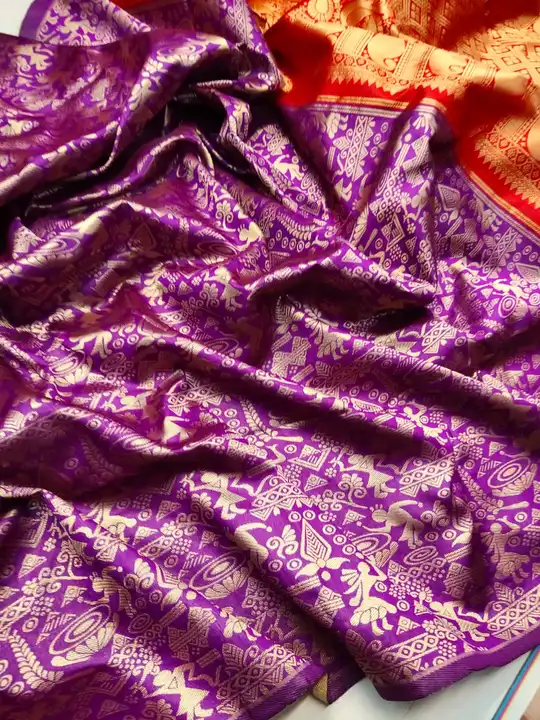 Hy guy's do you want to this beautiful saree so please DM me 💬 uploaded by Dhananjay Creations Pvt Ltd. on 2/13/2023