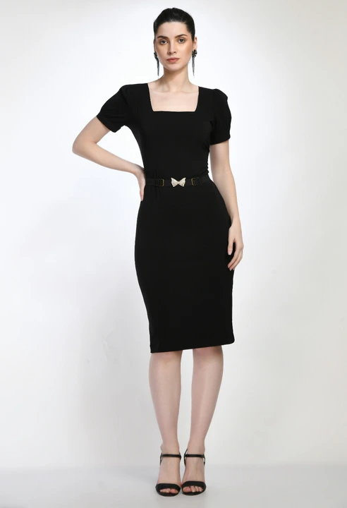Bodycon Dress With Belt uploaded by Fashion Plazza on 2/13/2023