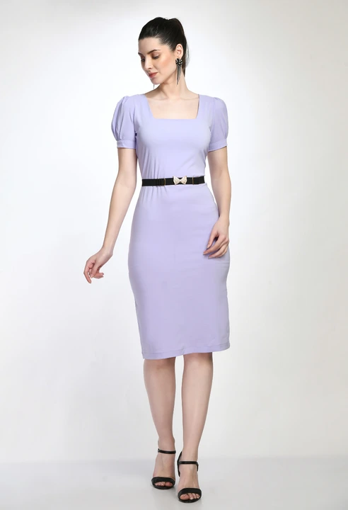 Product image of Bodycon Dress With Belt, price: Rs. 385, ID: bodycon-dress-with-belt-1f41ff3e