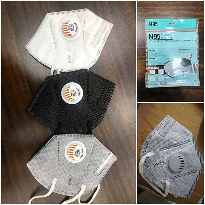 Kn95 respirator and elastic loop black grey white hot iteam  uploaded by business on 7/7/2020