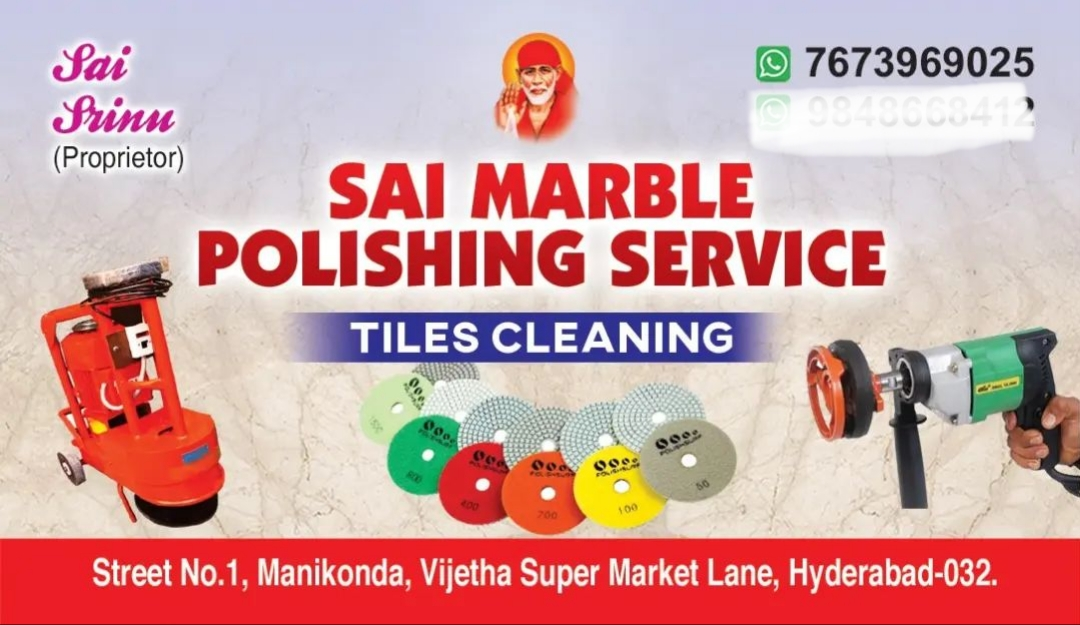 Post image Sai marble polishing services Hyderabad Telangana call me 7673969025