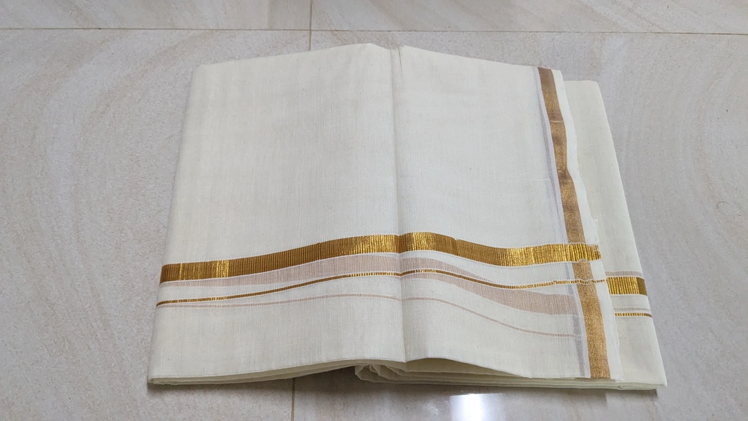 Kasavu cotton zari mundu uploaded by Maari Amman Textile on 2/13/2023