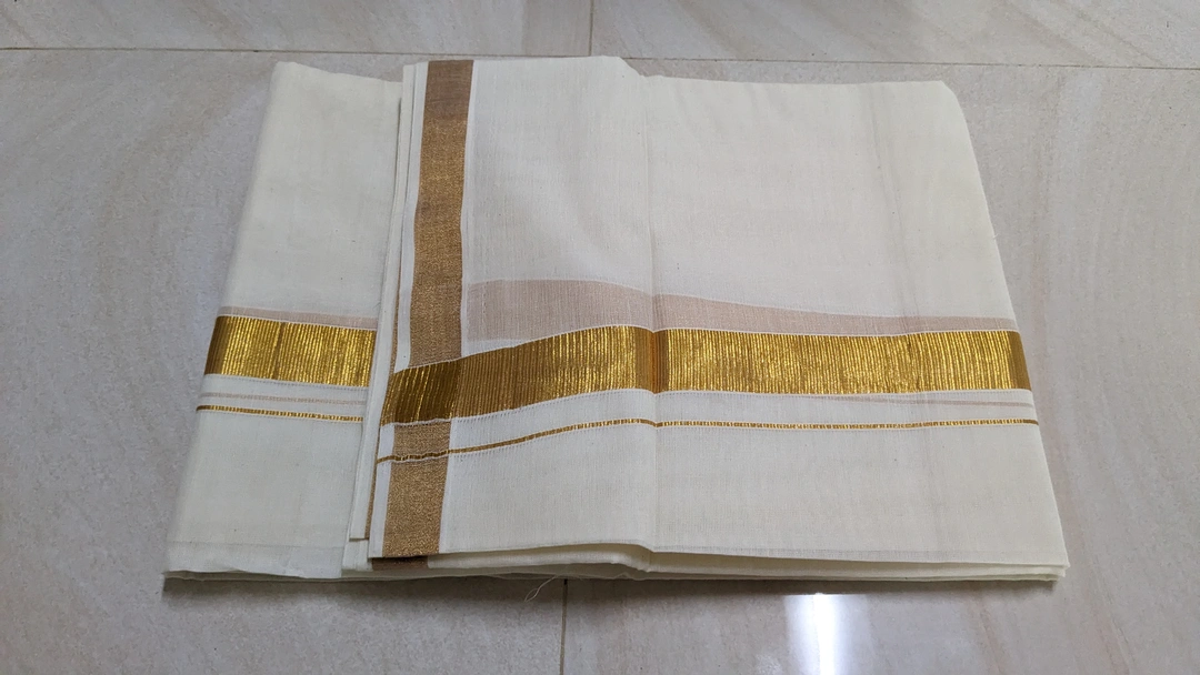 Kasavu cotton zari mundu uploaded by Maari Amman Textile on 2/13/2023