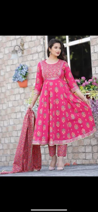 Anarkali kurti with duptta and pant  uploaded by FASHION MART on 2/13/2023