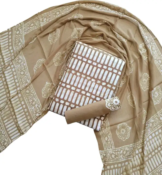 Wax Batik Hand Block Print Dress Material Suits uploaded by Noor Batik Art on 2/13/2023