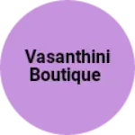 Business logo of Vasanthini boutique