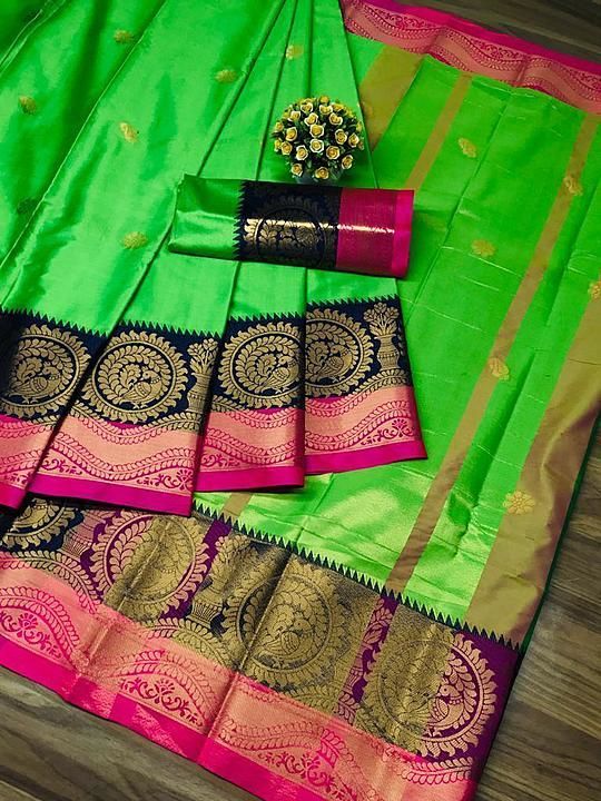 Designer Soft Weaving Silk Saree uploaded by HANSNI FASHION on 7/7/2020