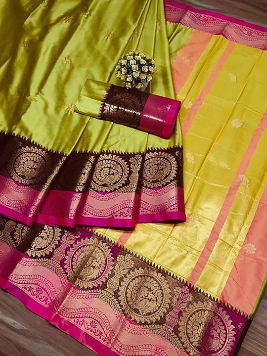 Designer Soft Weaving Silk Saree uploaded by business on 7/7/2020