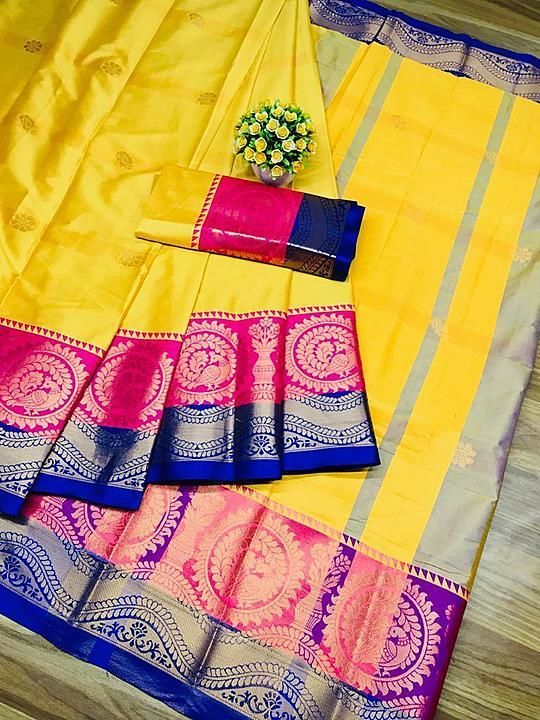 Designer Soft Weaving Silk Saree uploaded by HANSNI FASHION on 7/7/2020