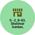 Business logo of G -2, B-83, shalimar gardan, gaziyabad