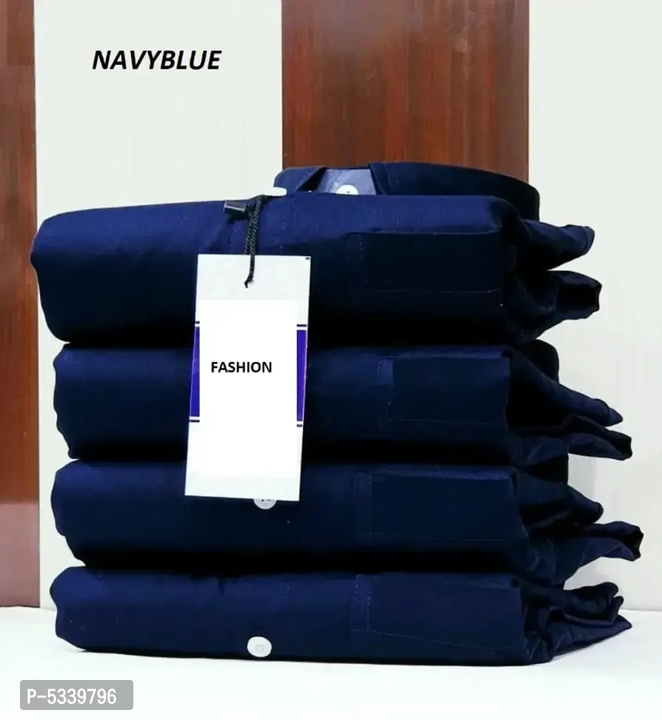 100% Cotton Plain Casual Shirts For Men uploaded by business on 2/13/2023
