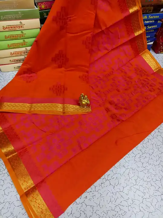Silk cotton saree uploaded by business on 2/14/2023