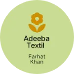 Business logo of Adeeba textil