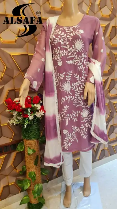 💞🌟 *Al-SAFA Now launching New Design With New Colours…Kurti With Pant  & Fancy Dupatta......*🌟💞
 uploaded by Roza Fabrics on 2/14/2023