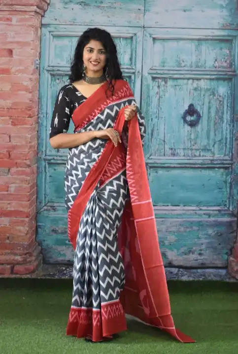 Cotton mulmul saree uploaded by Bagru Hand Block Print Jaipur on 2/14/2023