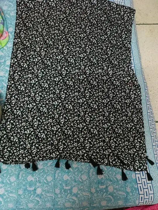 Rayon black print stoles uploaded by business on 2/14/2023