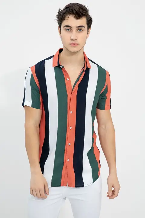 Men Slim Fit Dual Collar Casual Shirt uploaded by FUTURE FAB on 2/14/2023
