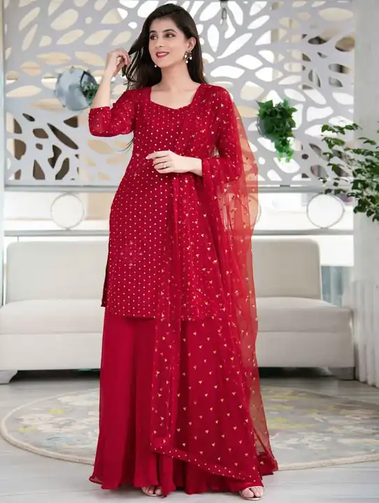 sharara with dupatta and kurti uploaded by house of creation (HOC) on 5/30/2024