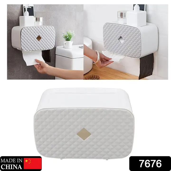 7676 TOILET PAPER HOLDER NO DRILLING WITH DRAWER AND MULTIFUNCTIONAL STORAGE BOX FOR BATHROOM uploaded by DeoDap on 2/14/2023