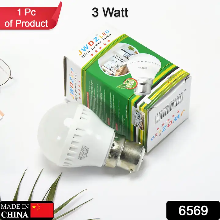6569 LED BULB HIGH POWER LED BULB 3W BULB FOR INDOOR & OUTDOOR USE

 uploaded by DeoDap on 2/14/2023