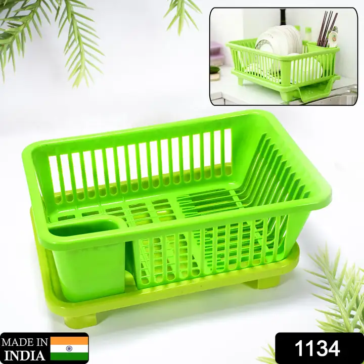1134 DURABLE PLASTIC LARGE SINK SET DISH RACK DRAINER WITH REMOVABLE TRAY FOR KITCHEN

 uploaded by DeoDap on 2/14/2023