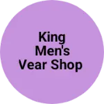 Business logo of King men's vear shop