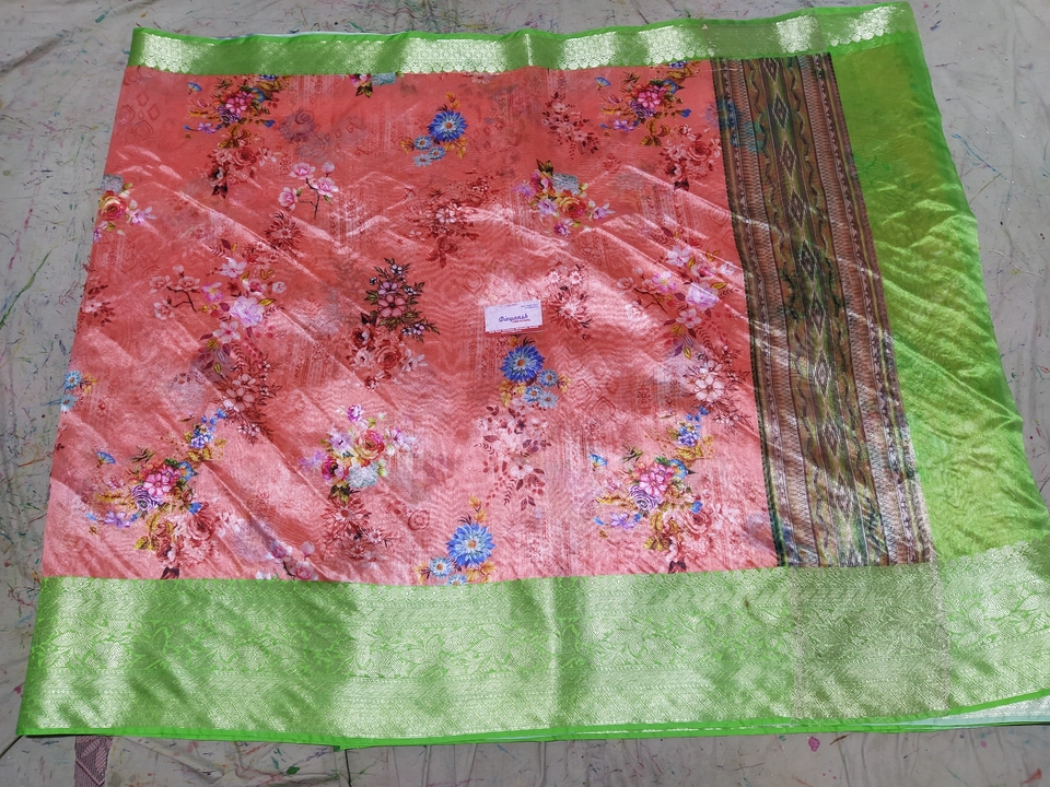 Silk printed saree uploaded by Archana silk on 2/14/2023