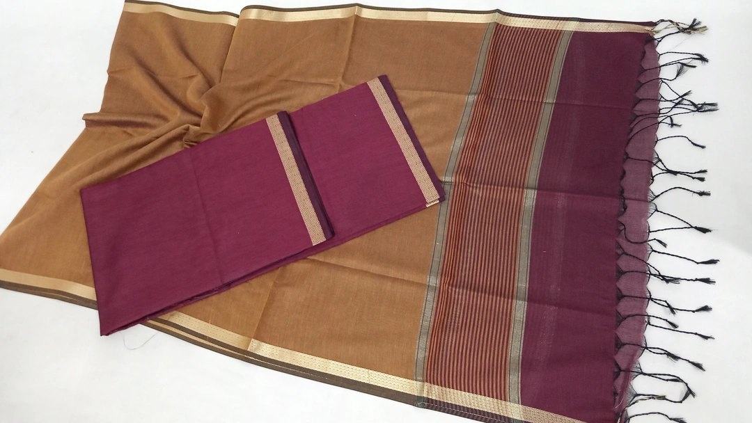 Maheshwari silk cotton suite dupatta  uploaded by ZOA TEXTILES  on 2/14/2023