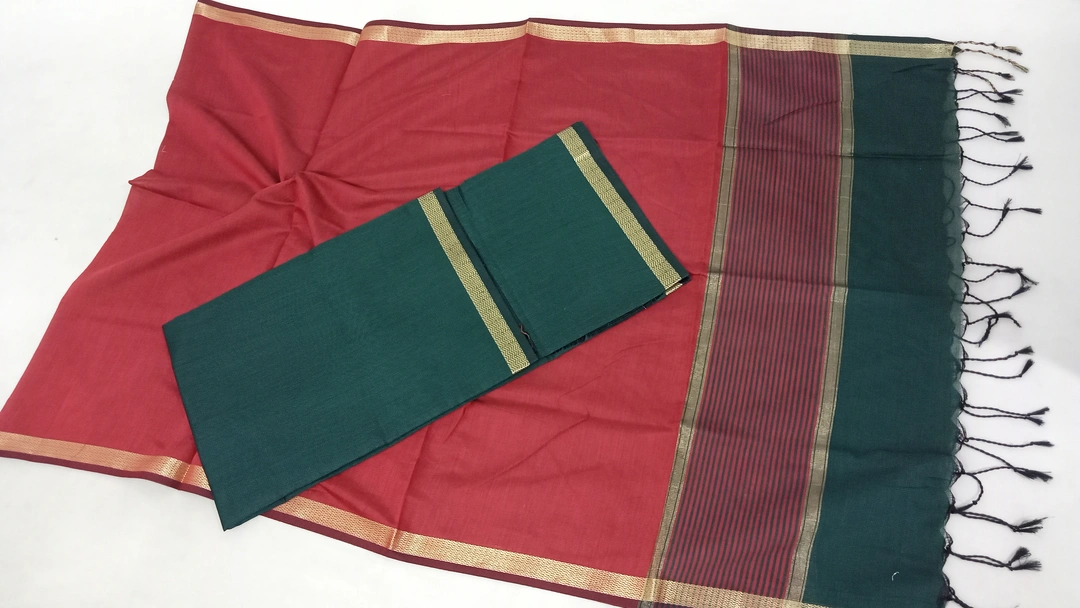 Maheshwari silk cotton suite dupatta  uploaded by ZOA TEXTILES  on 2/14/2023