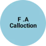 Business logo of F .A calloction