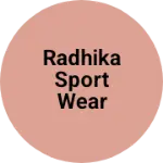 Business logo of Radhika sport wear
