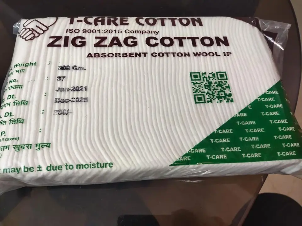 Zig Zag Cotton (300gm, 500gm) uploaded by Aidcure Surgical on 2/14/2023