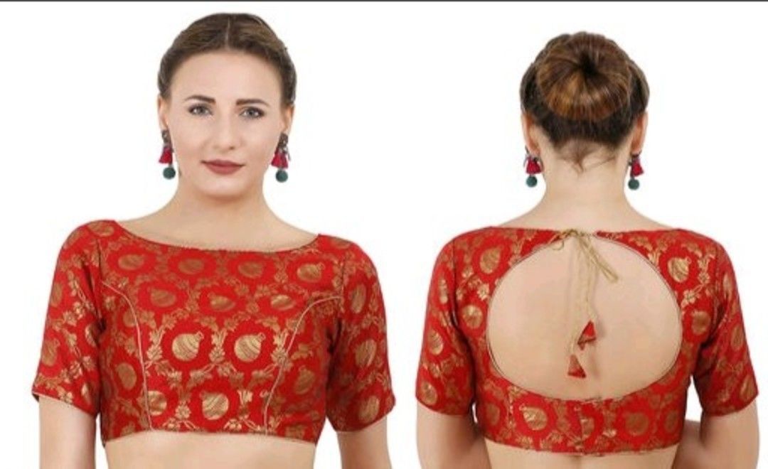 Brocade blouse uploaded by Akshay Collection on 2/20/2021