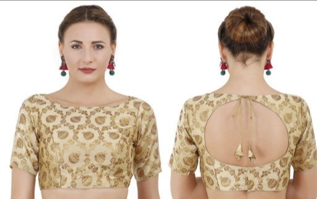 Brocade blouse uploaded by Akshay Collection on 2/20/2021