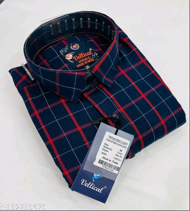 Vellical Men Shirts
Name: Vellical Men Shirts
Fabric: Cotton Blend
Sleeve Length: Long Sleeves
Patte uploaded by Vaishali wholesale store on 2/14/2023