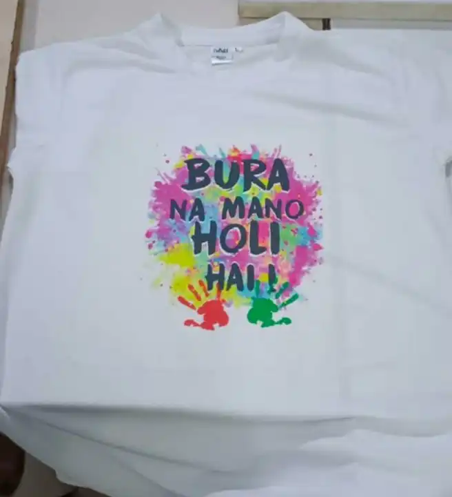 Product image of Holi tshirt , price: Rs. 70, ID: holi-tshirt-943d9b73
