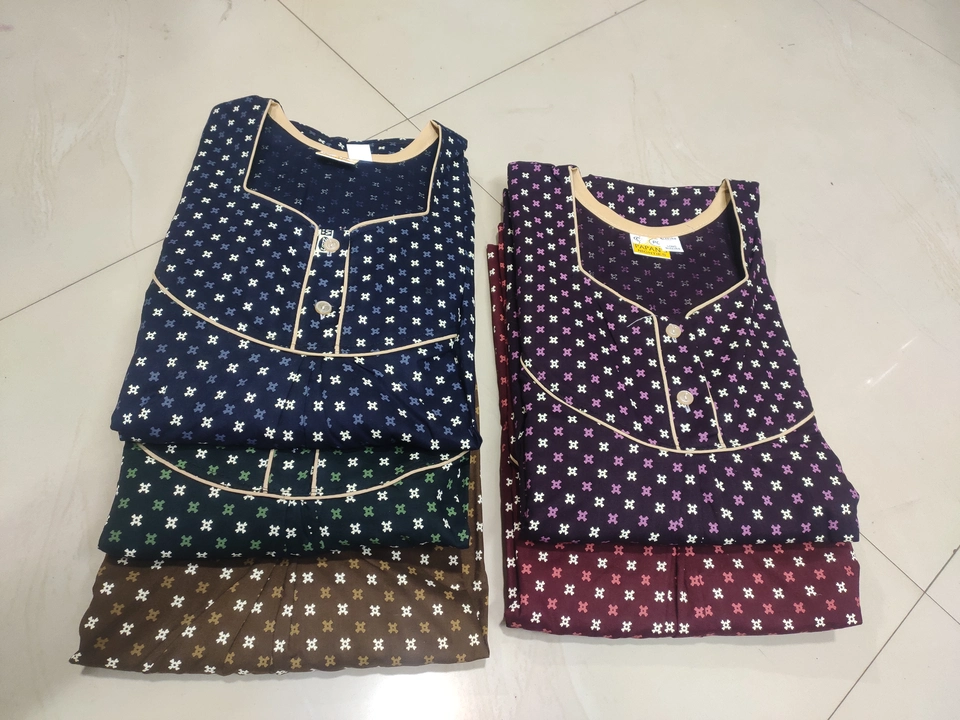 PAPAN GOWN CENTRE PURE COTTON FULLL HANDS SLEVES  NIGHTy uploaded by PAPAN GOWN CENTRE on 2/14/2023